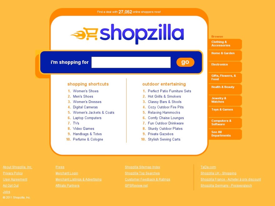 Shopzilla Home Page 1